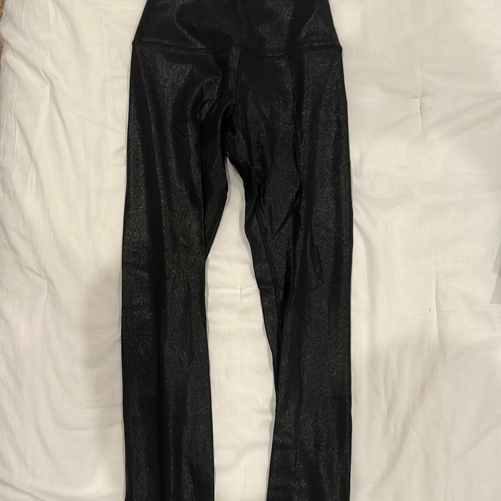 Black Shimmer Lululemon Align 28” Leggings